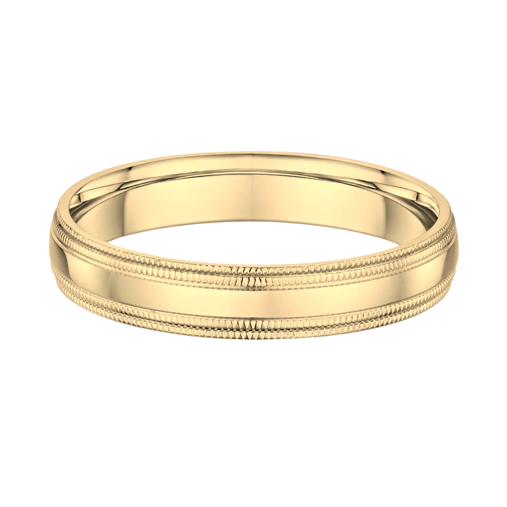 'Arthur' Milgrain Wedding Band